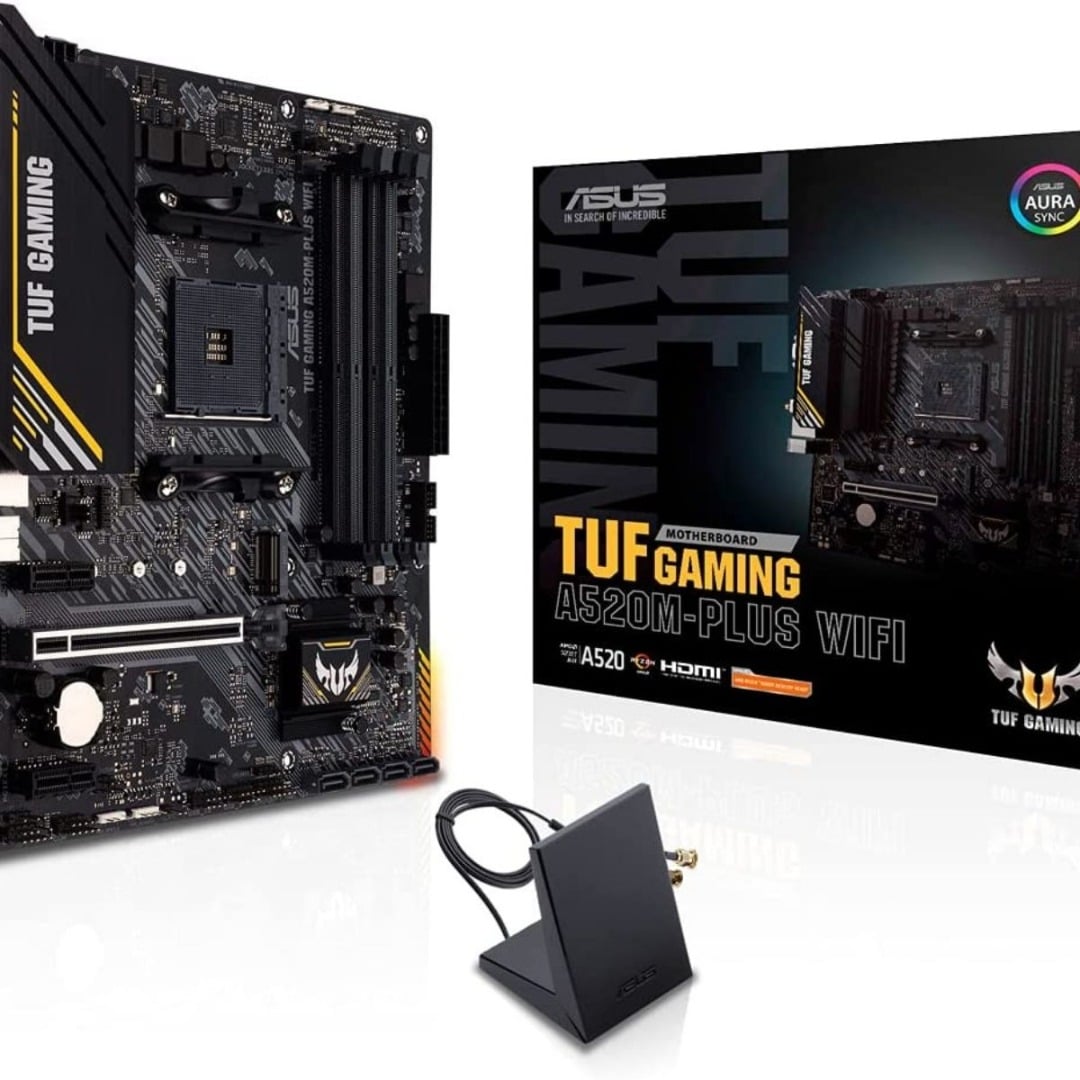 ASUS TUF GAMING A520M-PLUS WIFI AMD A520 Socket AM4 micro ATX ...