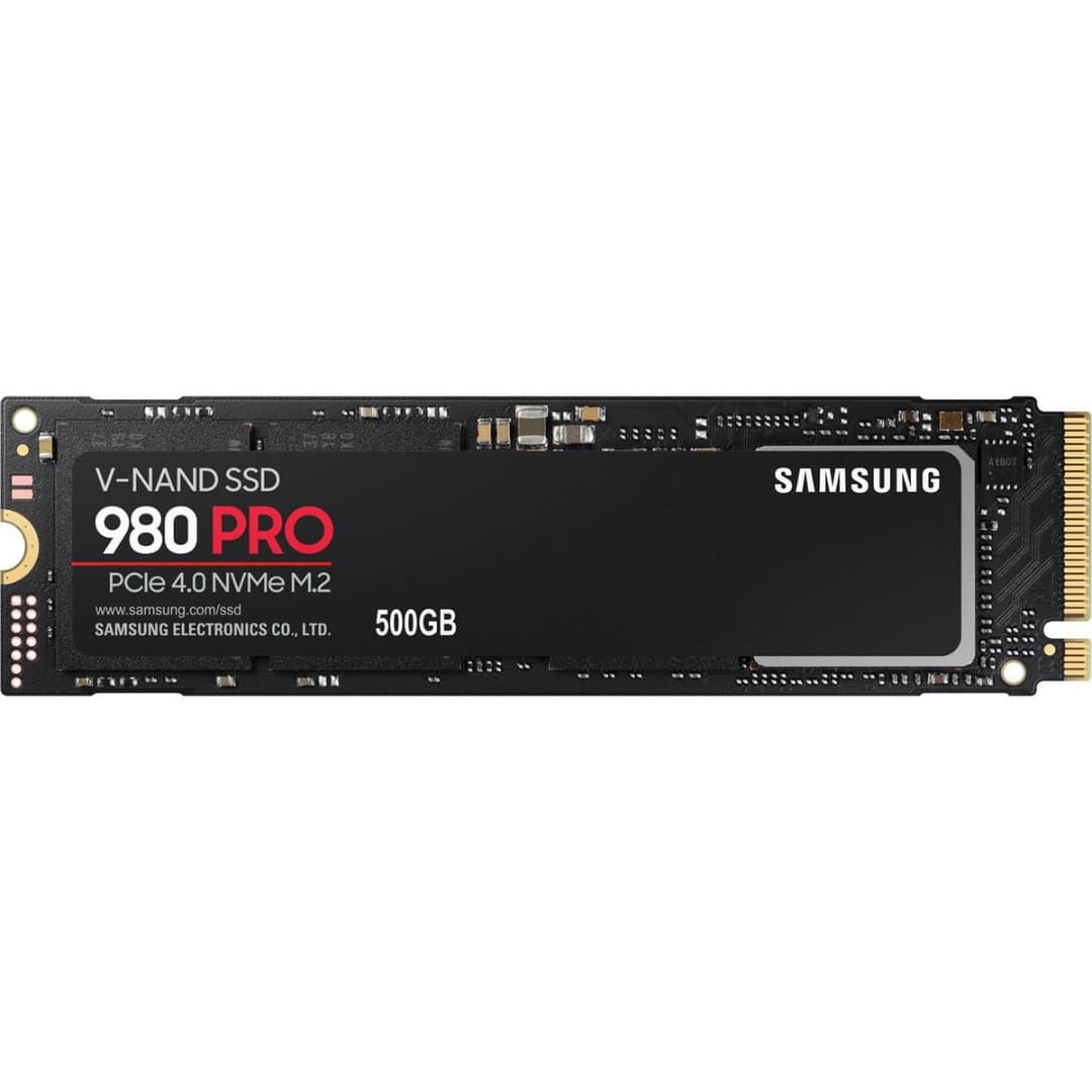 Samsung 980 PRO 500GB SSD M.2-2280 PCIe 4.0 x4 NVMe Solid State Drive