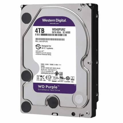 Western Digital Purple Surveillance 4TB HDD SATA III 3.5 Inch Hard Drive -  OEM