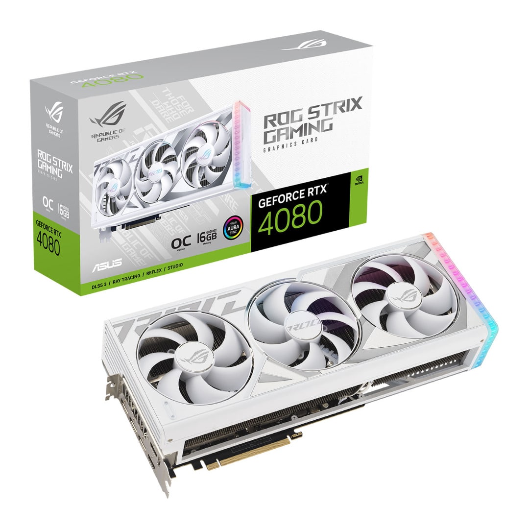 ASUS Nvidia ROG Strix GeForce RTX 4080 White OC 16GB Graphics Card –  TechNextDay