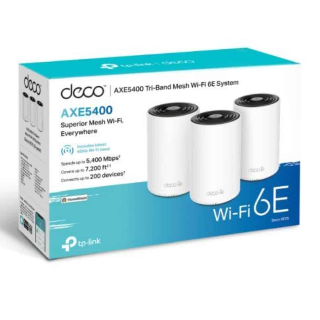 TP-Link Deco XE75 AXE5400 Tri-Band Mesh Wi-Fi 6E System - 3 Pack