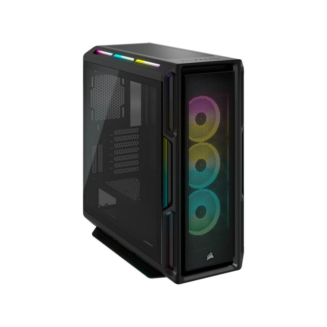 Corsair iCUE 5000T RGB Mid Tower E-ATX Black Gaming Case With Window
